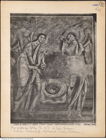 Vorderseite von Bibliotheca Hertziana [https://www.deutsche-digitale-bibliothek.de/content/lizenzen/rv-fz/] Szenen aus dem Alten Testament, Martyriumsszene und HeiligendarstellungenDer Turmbau zu Babel - Gesamtansicht, bh069783_recto. Foto: Sansaini, Renato.