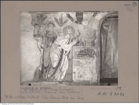 Vorderseite von Bibliotheca Hertziana [https://www.deutsche-digitale-bibliothek.de/content/lizenzen/rv-fz/] Szenen aus dem Alten Testament, Martyriumsszene und HeiligendarstellungenOpfer Noahs - Gesamtansicht, bh069784_recto. Foto: Sansaini, Renato.