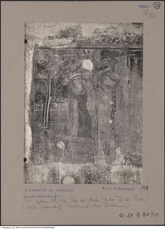 Vorderseite von Bibliotheca Hertziana [https://www.deutsche-digitale-bibliothek.de/content/lizenzen/rv-fz/] Szenen aus dem Alten Testament, Martyriumsszene und HeiligendarstellungenBau der Arche - Der Bau der Arche, bh069785_recto. Foto: Sansaini, Renato.