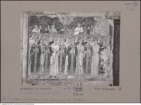 Vorderseite von Bibliotheca Hertziana [https://www.deutsche-digitale-bibliothek.de/content/lizenzen/rv-fz/] Jüngstes GerichtParadies der Seligen und Hölle der Verdammten - Detail: Paradies (nach der Reinigung), bh069797_recto. Foto: Sansaini, Renato.