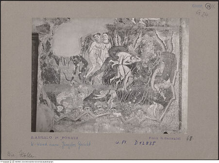 Vorderseite von Bibliotheca Hertziana [https://www.deutsche-digitale-bibliothek.de/content/lizenzen/rv-fz/] Jüngstes GerichtParadies der Seligen und Hölle der Verdammten - Detail: Hölle, bh069801_recto. Foto: Sansaini, Renato.