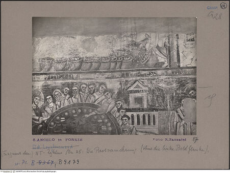 Vorderseite von Bibliotheca Hertziana [https://www.deutsche-digitale-bibliothek.de/content/lizenzen/rv-ez/] SüdwandUnteres RegisterAbendmahl - Detail, bh069878_recto. Foto: Sansaini, Renato.