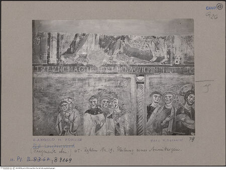 Vorderseite von Bibliotheca Hertziana [https://www.deutsche-digitale-bibliothek.de/content/lizenzen/rv-ez/] SüdwandUnteres RegisterJesus und die Ehebrecherin - Detail, bh069886_recto. Foto: Sansaini, Renato.