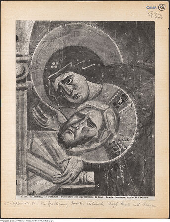 Vorderseite von Alinari [https://www.deutsche-digitale-bibliothek.de/content/lizenzen/rv-ez/] Szenen aus dem Neuen Testament und ProphetenNordwand: Szenen aus dem Leben Christi und ProphetenUnteres Register: Passion und Erscheinungen ChristiGrablegung - Detail: Maria und toter Christus, bh069928_recto. Foto: Anderson, Domenico.