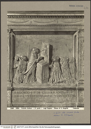 Vorderseite von Alinari [https://www.deutsche-digitale-bibliothek.de/content/lizenzen/rv-ez/] Antependium mit Szenen aus dem Leben des Heiligen Gregorius MagnoMittleres Relief: Messe des heiligen Gregor - Gesamtansicht, bh071377_recto. Foto.