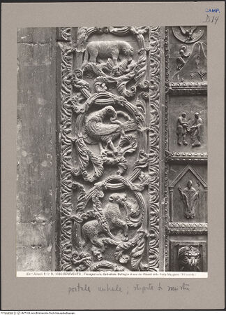 Vorderseite von Alinari [https://www.deutsche-digitale-bibliothek.de/content/lizenzen/rv-ez/] Porta MaggioreLinker Pfosten - Detail, bh071624_recto. Foto.