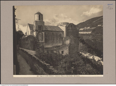 Vorderseite von Alinari [https://www.deutsche-digitale-bibliothek.de/content/lizenzen/rv-ez/] Santa Maria a Gradillo - Ansicht von Nordosten, bh071627_recto. Foto.