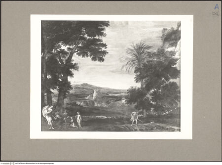 Vorderseite von unbekannt [https://www.deutsche-digitale-bibliothek.de/content/lizenzen/rv-ez/] Erminia wird ihrer Rüstung entledigt (Szene aus dem Epos Gerusalemme liberata) - Gesamtansicht, bh073674_recto. Foto.