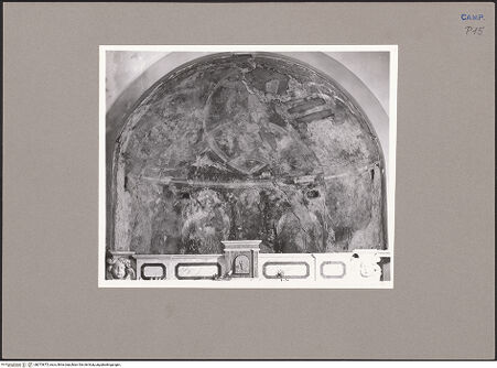 Vorderseite von Sopr. BAS NA [https://www.deutsche-digitale-bibliothek.de/content/lizenzen/rv-ez/] Himmelfahrt Christi mit Maria, Aposteln und Engeln - Gesamtansicht (vor der Übertragung), bh073875_recto. Foto.