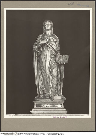 Vorderseite von ICCD [https://www.deutsche-digitale-bibliothek.de/content/lizenzen/rv-ez/] Die heilige Silvia - , bh074089_recto. Foto.