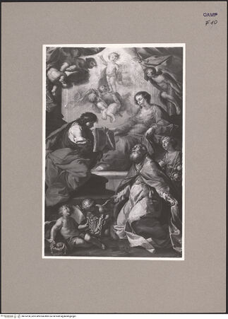 Vorderseite von Sopr. BAS NA [https://www.deutsche-digitale-bibliothek.de/content/lizenzen/rv-ez/] Vision des heiligen Cyrill von Alexandria - Gesamtansicht, bh074198_recto. Foto.