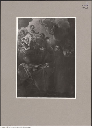 Vorderseite von Sopr. BAS NA [https://www.deutsche-digitale-bibliothek.de/content/lizenzen/rv-ez/] Christuskind erscheint dem heiligen Antonius von Padua - Gesamtansicht, bh074232_recto. Foto.