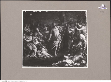 Vorderseite von Sopr. BAS NA [https://www.deutsche-digitale-bibliothek.de/content/lizenzen/rv-ez/] Mythologische Szene mit Saturn aus einem Werk von Pietro da Cortona (das goldene Zeitalter?) - Gesamtansicht, bh074296_recto. Foto.