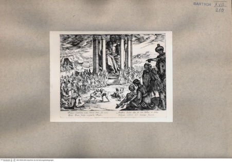 Vorderseite von  [http://creativecommons.org/publicdomain/mark/1.0/] Das Weltwunder: Die Zeus-Statue zu Olympia - , bh074606. Foto.