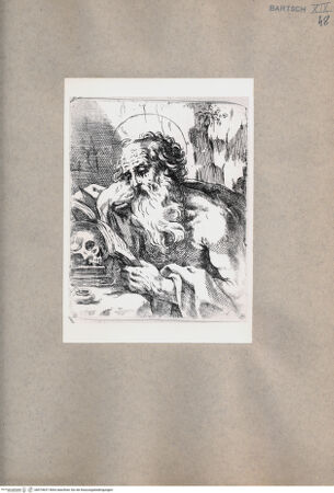 Vorderseite von  [http://creativecommons.org/publicdomain/mark/1.0/] Heiliger Hieronymus - , bh074637. Foto.