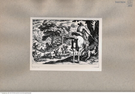 Vorderseite von  [http://creativecommons.org/publicdomain/mark/1.0/] die Jagd - , bh074799. Foto.