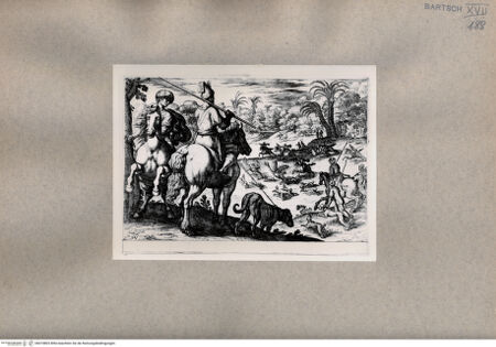 Vorderseite von  [http://creativecommons.org/publicdomain/mark/1.0/] die Jagd - , bh074803. Foto.