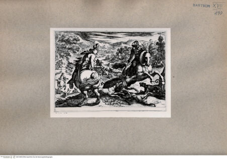 Vorderseite von  [http://creativecommons.org/publicdomain/mark/1.0/] die Jagd - , bh074830. Foto.