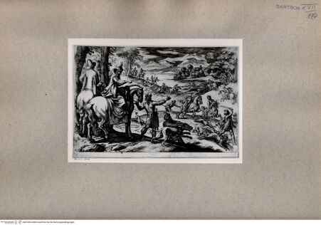 Vorderseite von  [http://creativecommons.org/publicdomain/mark/1.0/] die Jagd - , bh074834. Foto.