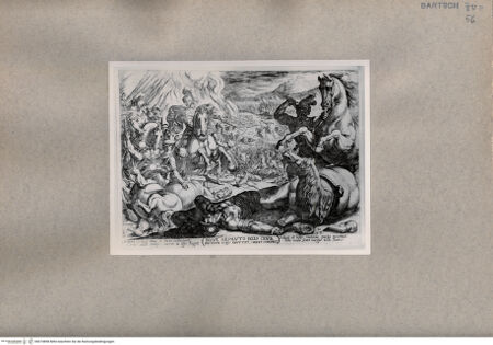 Vorderseite von  [http://creativecommons.org/publicdomain/mark/1.0/] Josua schneidet die Beine der Pferde ab - , bh074858. Foto.