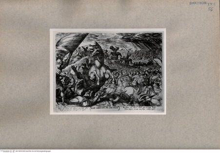 Vorderseite von  [http://creativecommons.org/publicdomain/mark/1.0/] Josua befiehlt der Sonne still zu stehen - , bh074859. Foto.