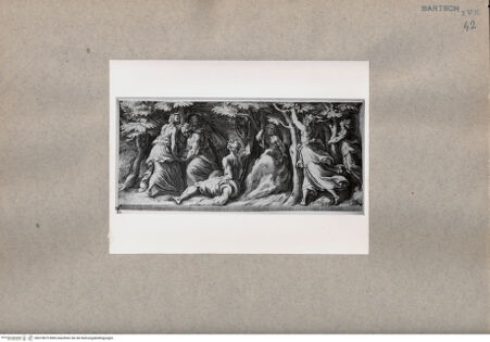 Vorderseite von  [http://creativecommons.org/publicdomain/mark/1.0/] Herkules im Garten der Hesperiden - , bh074875. Foto.