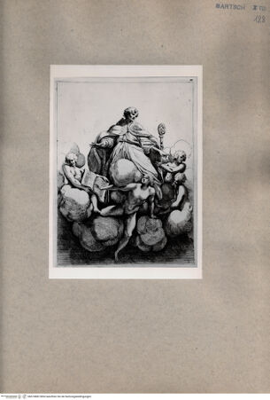 Vorderseite von  [http://creativecommons.org/publicdomain/mark/1.0/] Heiliger mit vier Engeln - , bh074882. Foto.