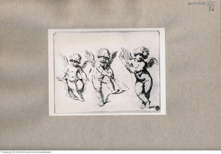 Vorderseite von  [http://creativecommons.org/publicdomain/mark/1.0/] Drei Putten - , bh074893. Foto.