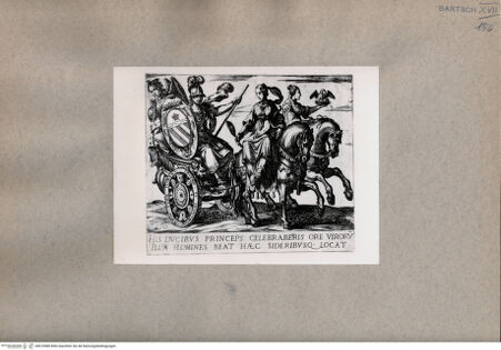 Vorderseite von  [http://creativecommons.org/publicdomain/mark/1.0/] Das Titelblatt: Minerva zeigt das Wappen der Orsini, daneben Caritas und Prudentia - , bh074986. Foto.