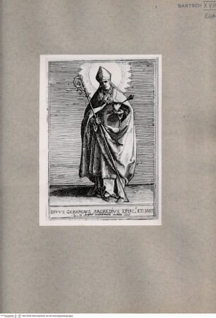 Vorderseite von  [http://creativecommons.org/publicdomain/mark/1.0/] Heiliger Gerhard - , bh074996. Foto.