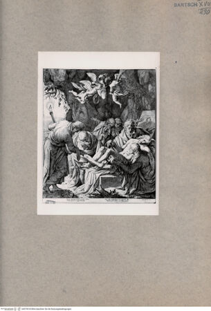 Vorderseite von  [http://creativecommons.org/publicdomain/mark/1.0/] Die Beisetzung Christi - , bh075018. Foto.