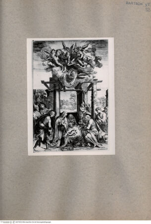 Vorderseite von  [http://creativecommons.org/publicdomain/mark/1.0/] Anbetung der Hirten - , bh075032. Foto.