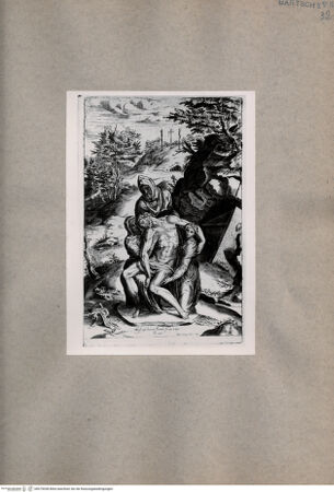 Vorderseite von  [http://creativecommons.org/publicdomain/mark/1.0/] Die Beisetzung (nach Michelangelo Buonarroti) - , bh075038. Foto.