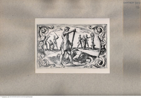 Vorderseite von  [http://creativecommons.org/publicdomain/mark/1.0/] Martyrium der heiligen Martina - , bh075039. Foto.