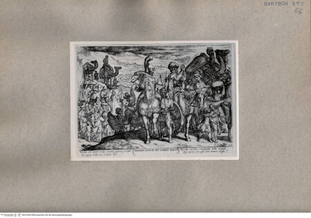 Vorderseite von  [http://creativecommons.org/publicdomain/mark/1.0/] Anraham und Lot mit seiner Familie - , bh075043. Foto.