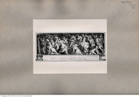 Vorderseite von  [http://creativecommons.org/publicdomain/mark/1.0/] Fries: Der Sieg der römischen Imperatoren - , bh075060. Foto.