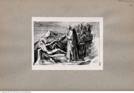 Vorderseite von  [http://creativecommons.org/publicdomain/mark/1.0/] Die Erschaffung Adams - , bh075078. Foto.