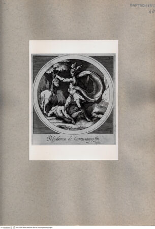 Vorderseite von  [http://creativecommons.org/publicdomain/mark/1.0/] Merkur mit dem Haupt des Argus - , bh075267. Foto.