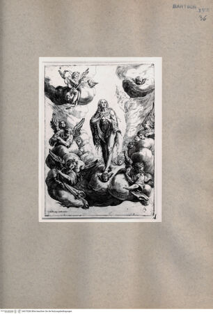 Vorderseite von  [http://creativecommons.org/publicdomain/mark/1.0/] Die Himmelfahrt der heiligen Maria Magdalena - , bh075280. Foto.