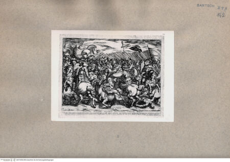 Vorderseite von  [http://creativecommons.org/publicdomain/mark/1.0/] Kampf der Amazonen gegen die Griechen - , bh075286. Foto.