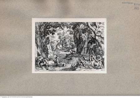 Vorderseite von  [http://creativecommons.org/publicdomain/mark/1.0/] Diana im Bade - , bh075320. Foto.