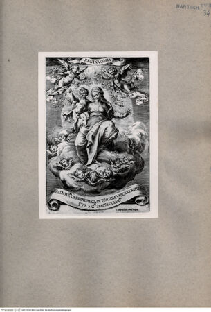 Vorderseite von  [http://creativecommons.org/publicdomain/mark/1.0/] Madonna mit Kind in der Glorie - , bh075334. Foto.