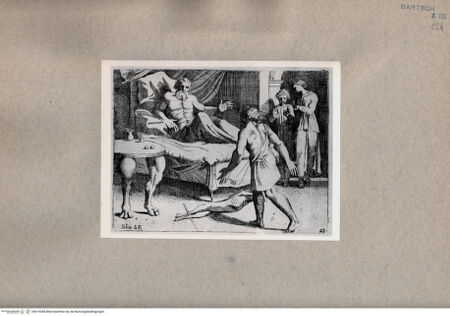 Vorderseite von  [http://creativecommons.org/publicdomain/mark/1.0/] Isaak gewährt einen zweiten Segen nach Esaus Beharrlichkeit - , bh075348. Foto.