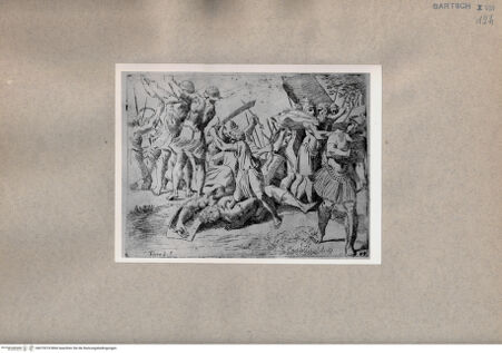 Vorderseite von  [http://creativecommons.org/publicdomain/mark/1.0/] David erschlägt Goliath - , bh075374. Foto.