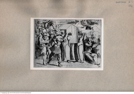 Vorderseite von  [http://creativecommons.org/publicdomain/mark/1.0/] Der Durchzug der Israeliten durch den Fluss Jordan, die Bundeslade tragend - , bh075375. Foto.