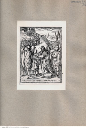 Vorderseite von  [http://creativecommons.org/publicdomain/mark/1.0/] Herakleios trägt das Kreuz - , bh075384. Foto.