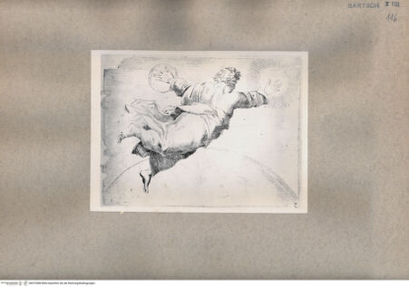 Vorderseite von  [http://creativecommons.org/publicdomain/mark/1.0/] Gott erschafft die Sonne und den Mond - , bh075388. Foto.