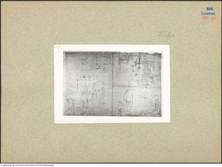 Vorderseite von ICCD [https://www.deutsche-digitale-bibliothek.de/content/lizenzen/rv-ez/] Rom, Nerothermen, Aufrisse und Grundrisse einzelner Teilbauwerke - , bh075925_recto. Foto.