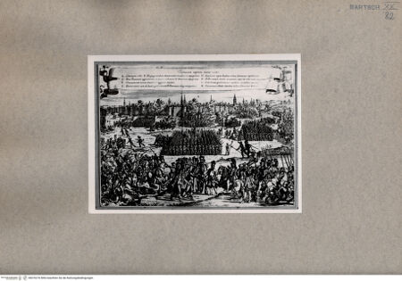 Vorderseite von  [http://creativecommons.org/publicdomain/mark/1.0/] Schlacht von Tournay 1581 - , bh076276. Foto.