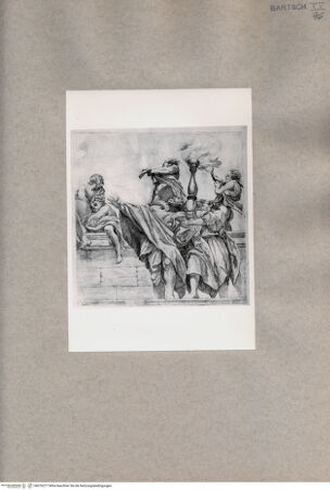 Vorderseite von  [http://creativecommons.org/publicdomain/mark/1.0/] Zwei Apostel mit fünf Engeln - , bh076277. Foto.